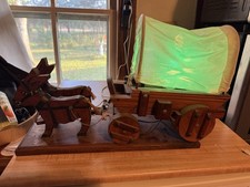 Vintage Wooden Hand Made Horse