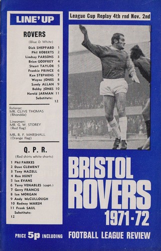 Football programme bristol - programme,