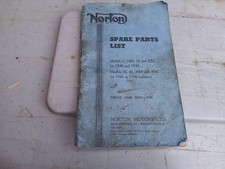 1946-1949 Norton spare parts listing book for model 1,16H,18,ES2,30,40,30M,40M