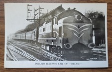 English Electric Deltic 3300HP RP Postcard Valentine’s Real Photo .24Q