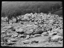Magic Lantern Slide AFTERMATH OF DOLGARROG DAM DISASTER 1925 PHOTO WALES 