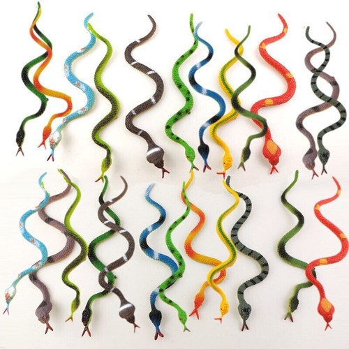 24pcs plastic fake snake - plastic,