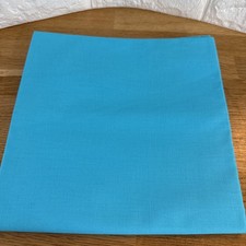 Vintage Linen Fabric Turquoise