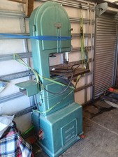 Vintage Speedax Upright Bandsaw 16" Converted To Single Phase. spare saw bands