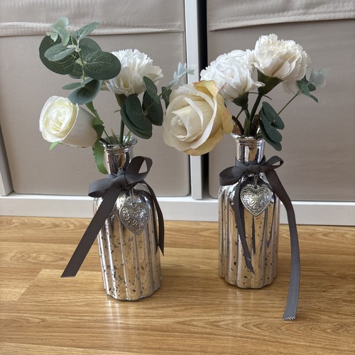 Silver grey vases with - grey,