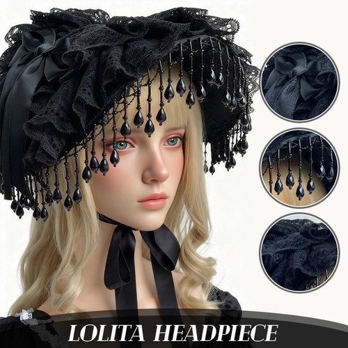Womens gothic lolita bonnet - womens,