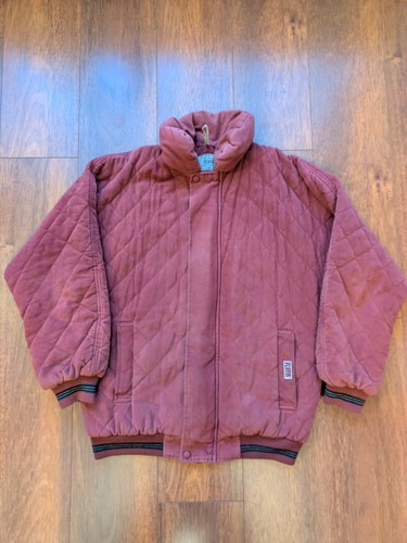 Vintage 80s 90s burgundy puffa - vintage,
