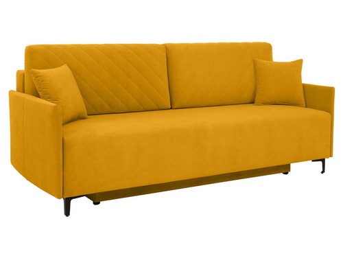 Yellow seater sofa bed with - yellow,