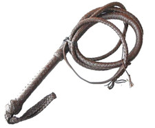 8 Feet Bull whip Top Grain Leather Custom Whip Fetish HUNTER Adult Punish Spank