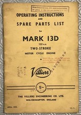 Villiers mark 13d motorcycle - 13d,