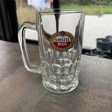 Amstel Bier Half Pint Glass Beer Tankard - vgc