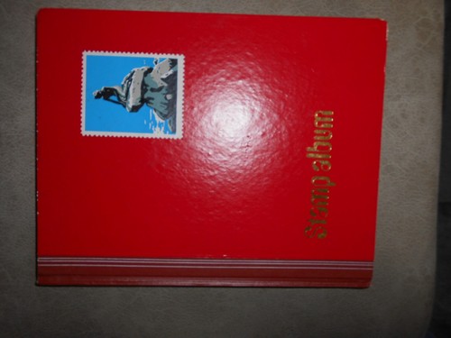 Red stockbook with - red,