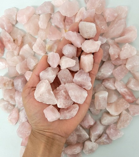 Rose quartz crystals medium - rose,