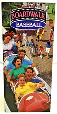 Vintage Boardwalk Baseball Amusement Park Florida Travel Tourist Brochure 1987