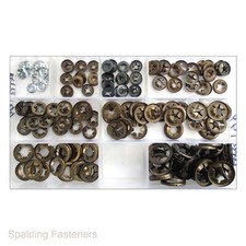 Metric Starlock Washers (Retaining Clips) - Assorted Box & Individual Sizes