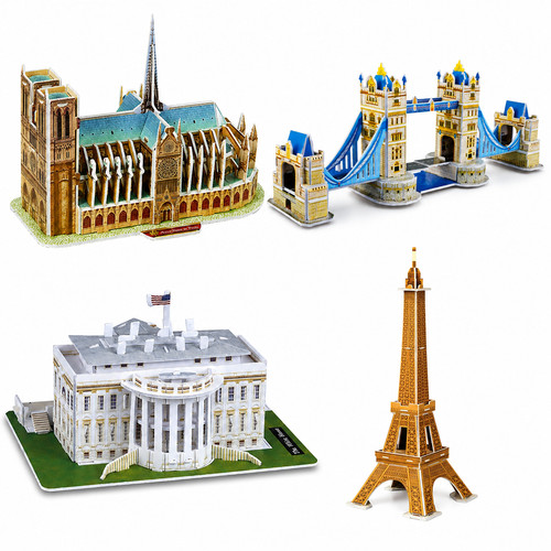 Set landmark buildings 3d - buildings,
