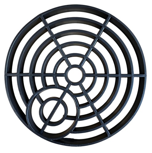 Round outdoor drain cover - round,