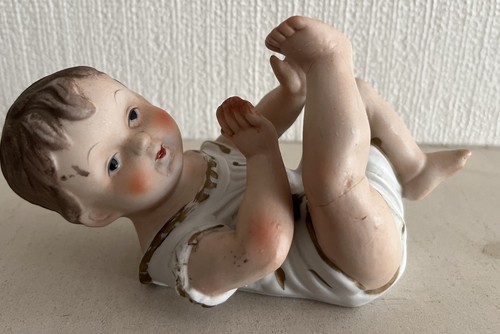 Vintage bisque porcelain - bisque, piano