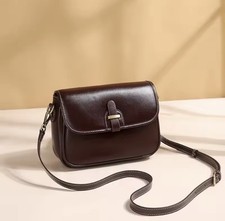 Female Cowhide Luxury Designer Handbags Women's Natural Cow Leather Shoulder Bag