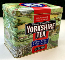 YORKSHIRE TEA Rotary Enters New Century Special Edition Empty Storage Tin Caddy