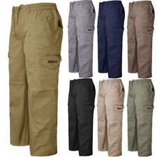 Mens Cargo Combat Elasticated