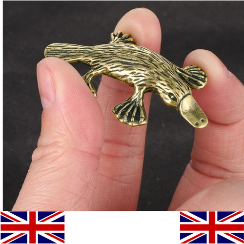 Brass platypus statue tea pet - tea,