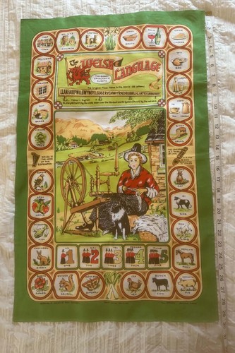 Vintage welsh language tea - welsh,