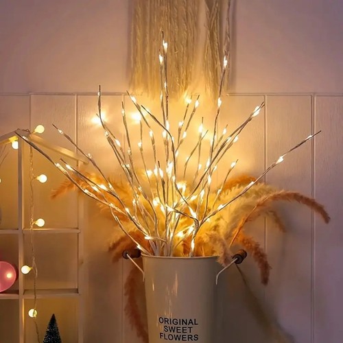 Led birch branch - lights, warm