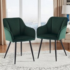 2pcs Green Velvet Dining