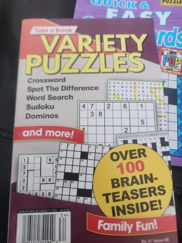 Variety puzzles take - puzzles, break