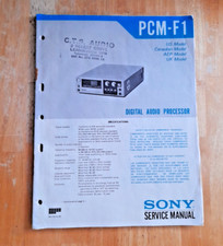 Vintage Sony PCM-F1 Digital Audio Processor Service Manual UK US AEP CAN Model