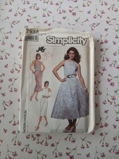 Vintage 1987 Simplicity 7938