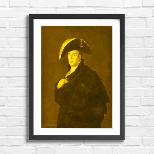Vintage portrait man bicorn - vintage,
