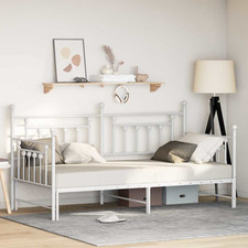 Daybed Frame White Steel
