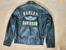 Harley Davidson motorcycle leather jacket womens large 100th anniversary
