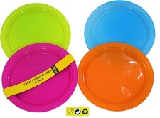 4 x Plastic Plates Multi