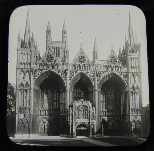 Glass magic lantern slide - magic,