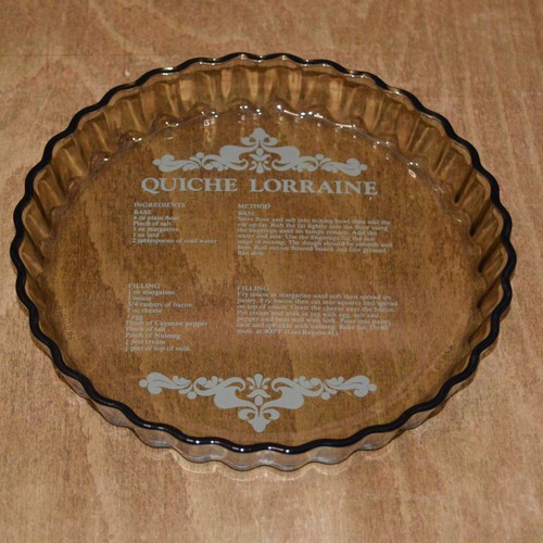 Smoked glass quiche - glass, lorraine