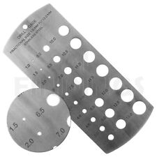 Stainless Steel Drill Gauges metric 1mm - 13mm Measure Tool