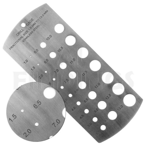 Stainless steel drill - drill, gauges