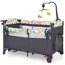 COSTWAY 5-in-1 Baby Bassinet