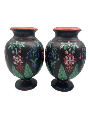 Pair art nouveau vases - art, with