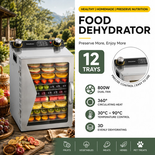 Tray food dehydrator - 12,