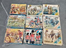 Airfix Model Kit Military Cowboys Indians WW II Bundle of 9 Kits Original Retro