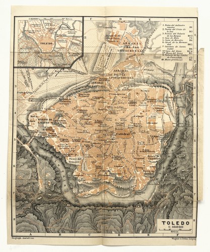 Toledo spain city street plan - toledo,