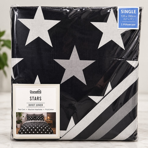Dunelm stars single duvet - dunelm,