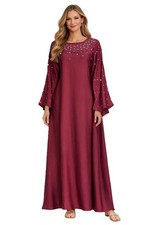 Women abaya satin with - women's,