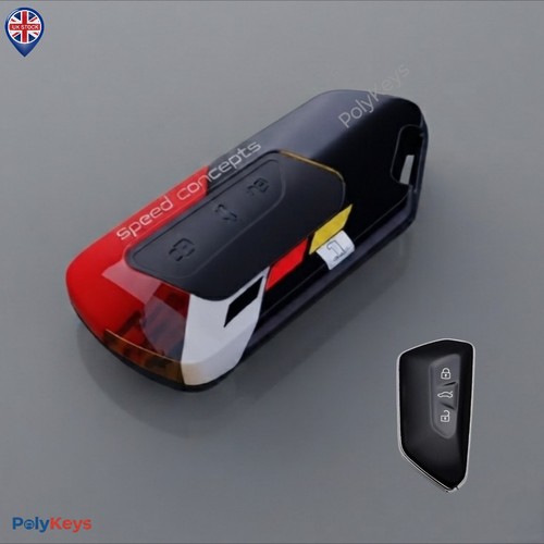 Abs remote key fob case - key,