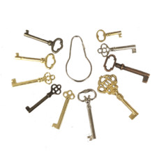 Skeleton Key Set Reproduction for Antique Furniture - Cabinet Doors, Grandfather
