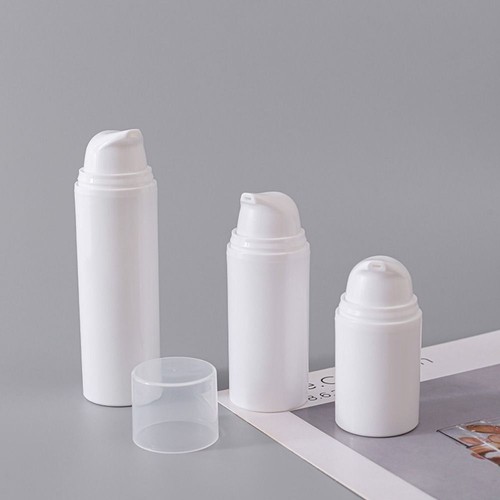 White airless pump bottle - pump,